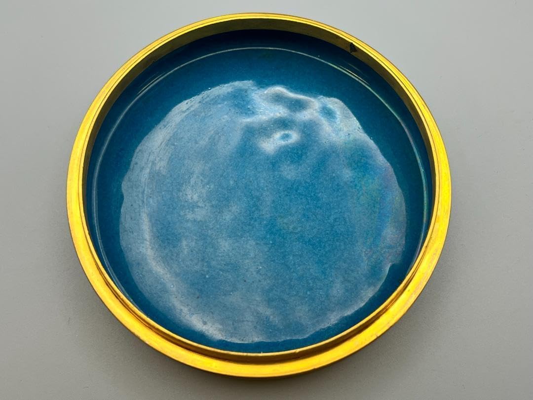 中国　清朝期　染付香合　朱肉入　アンティーク　送料込み0506 中国 清朝期 染付香合 朱肉入 アンティーク 送料込み0506